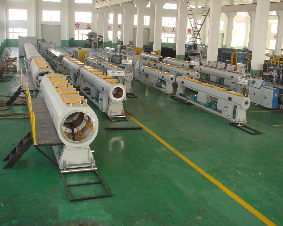 Su Temini PVC Boru Üretim Hattı, 60-250KW PVC Boru Ekstrüzyon Makinesi