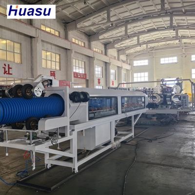 Professional DWC Pipe Extrusion Line with 32-1600mm Pipe Diameter Range PLC Control System for High Productivity Double Wall Corrugated Pipe Production