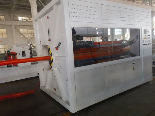 Siemens Electric Parts HDPE Solid Wall Pipe Extrusion Machine For Precise Production