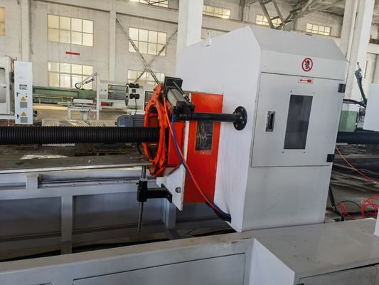 HDPE Pipe Machine Double Wall Corrugated Pipe Extrusion Line For Water Supply