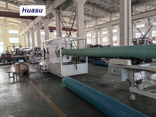 DWC Pipe Extrusion Line with 32-1600mm Cutting Diameter Featuring Siemens PLC Technology and Online Belling for PVC PE MPP PA HDPE Corrugated Pipes
