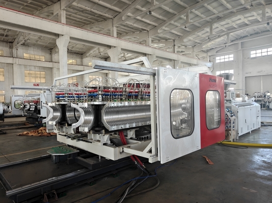 Twin Screw Extruder Durable Pvc Pipe Extrusion Line For Water Drainage