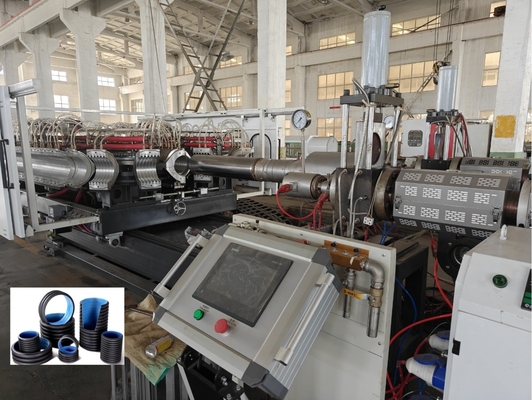 Double Wall Corrugated Pipe Extrusion Line with Siemens Inverter 63mm Min Diameter