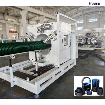 Hot PVC PP PE Single Double Corrugated Pipe Production Extrusion Line With PLC Corrugated Pipe Machine