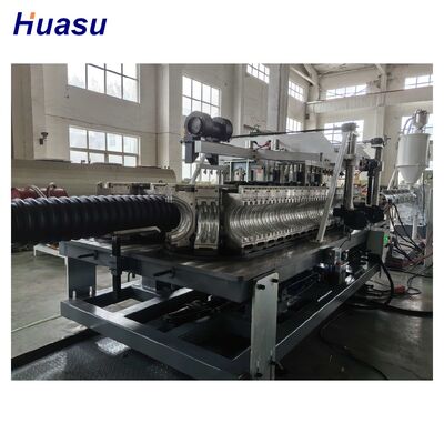 HDPE Corrugated Pipe Extrusion Line with PLC Control Touch Screen High Productivity Automatic Computerized for Large Scale Production