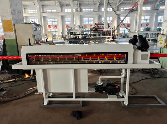 Automatic Corrugation Single Wall Corrugated Pipe Extrusion Line with 38CrMoAlA Barrel Material for 16mm-1600mm Pipe Diameter Range