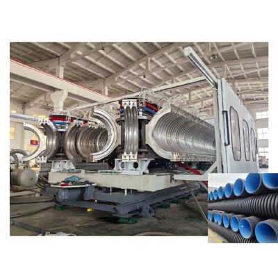 Municipal Engineering Double Wall Corrugated Pipe Extrusion Line with Siemens Contactor for High Productivity and 32-1600mm Pipe Diameter