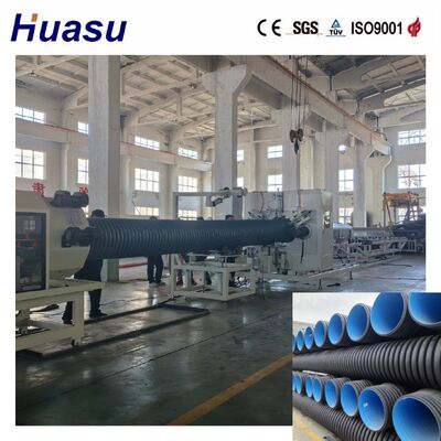 High Speed PE/PP/PVC/MPP Double Wall Corrugated Pipe Extrusion Line
