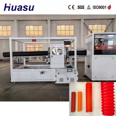 Voltage 380V Or Customized Spiral Pipe Extrusion Line Capable of Processing HDPE PE PP PVC MPP Materials to Produce Drainage Pipe