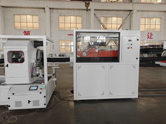 Water Cooling Corrugated Pipe Production Line with Line Length 10m to 30m Supporting Various Pipe Extrusion Applications
