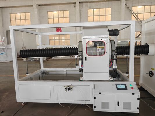 Double Wall Corrugated Pipe Extrusion Line Including Helical Gear Type and Max Pipe Diameter 1600mm Designed for Pipe Production