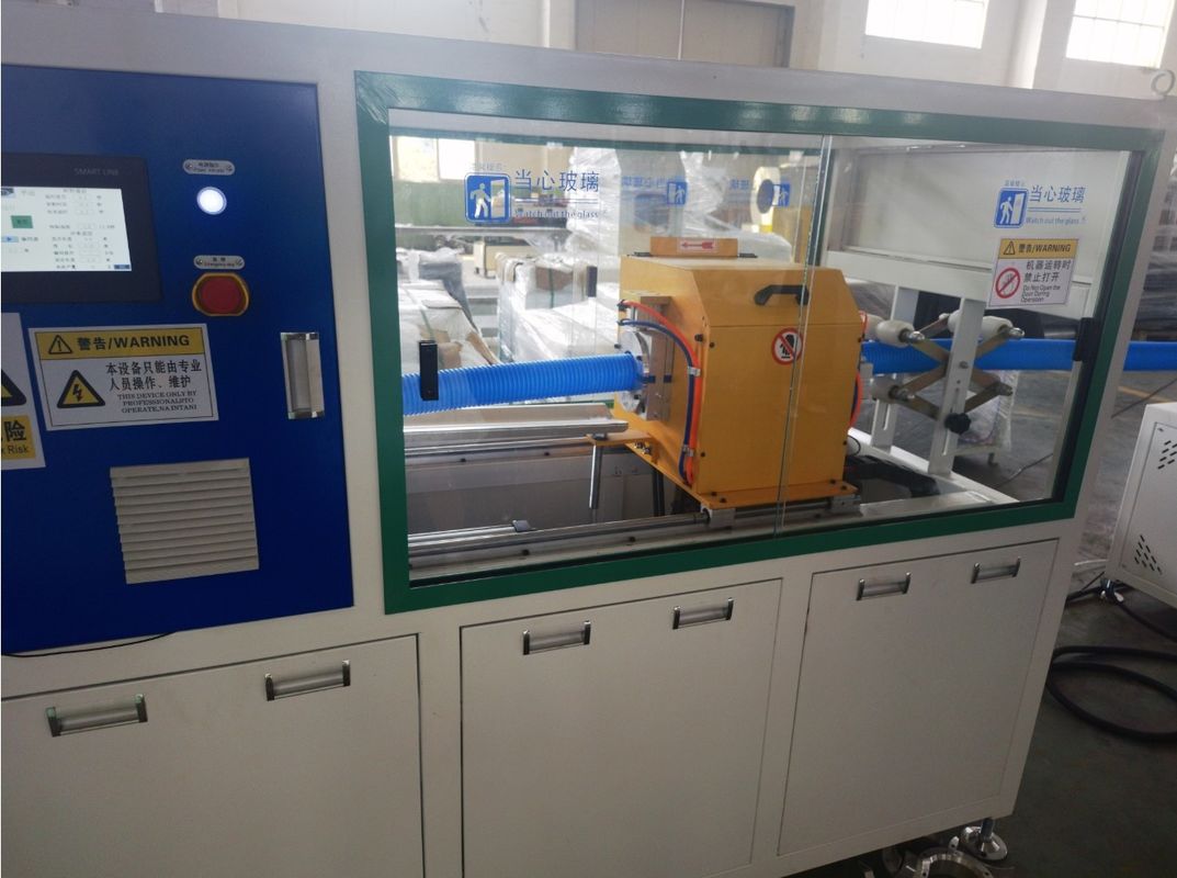 63 - 110 PE PP HDPE PVC Tek Duvarlı Çift Duvarlı Dalgalanmış Boru Üretim Makinesi