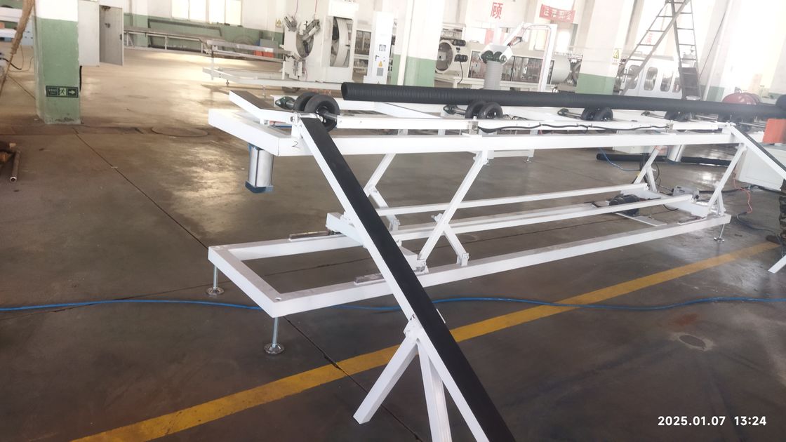 Kalıcı Çift Duvarlı Dalgalanmış Boru Ekstrüzyon hattı, tam ağlanma bağlantı sistemi ve 250-1000 kg/saat kapasite için tek vida tasarımı