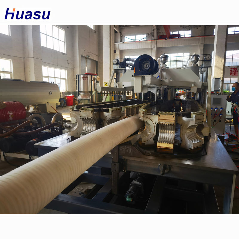 Su Soğutma Otomatik Besleme ve Siemens Contactor ile Tek Duvarlı Dalgalanmış Boru Ekstrüzyon hattı