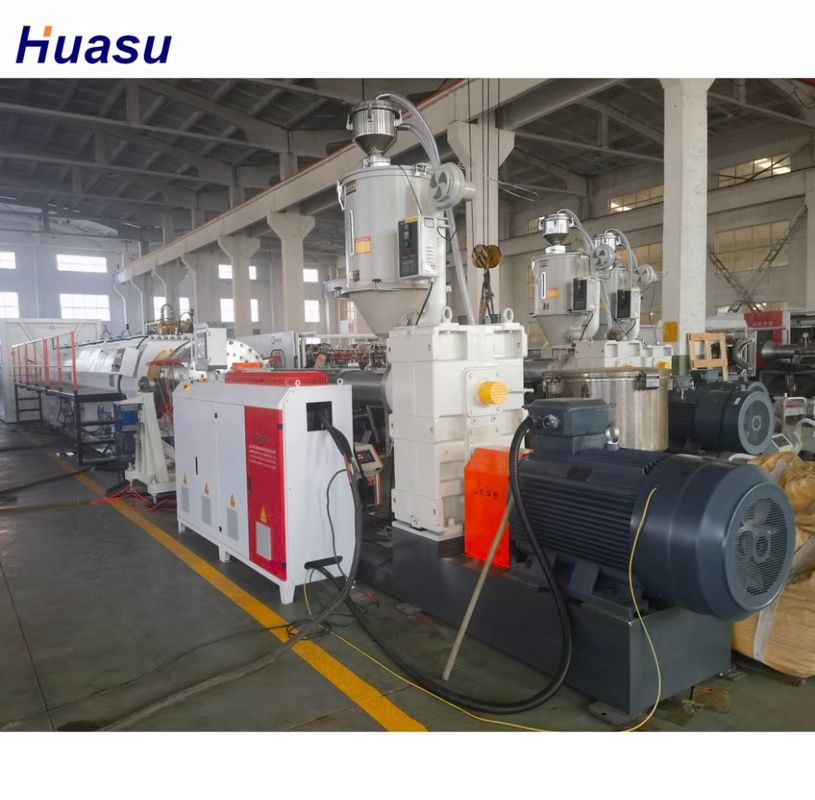 Siemens Elektrik Parçaları HDPE Sabit Duvarlı Boru Ekstrüzyon Makinesi Hassas Üretim için