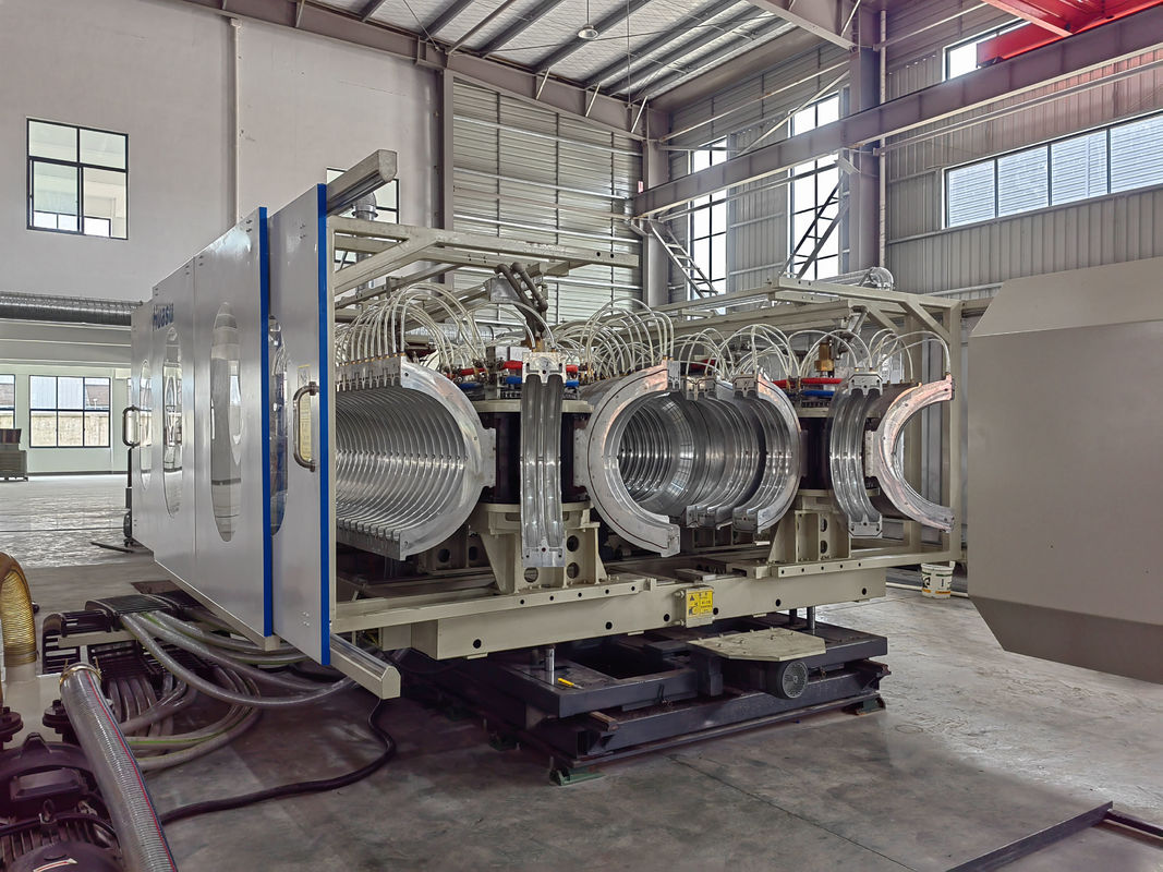 Siemens Kontaktoru ve Otomatik İşletimle Keskin Çift Duvarlı Dalgalanmış Boru Ekstrüzyon Hattı