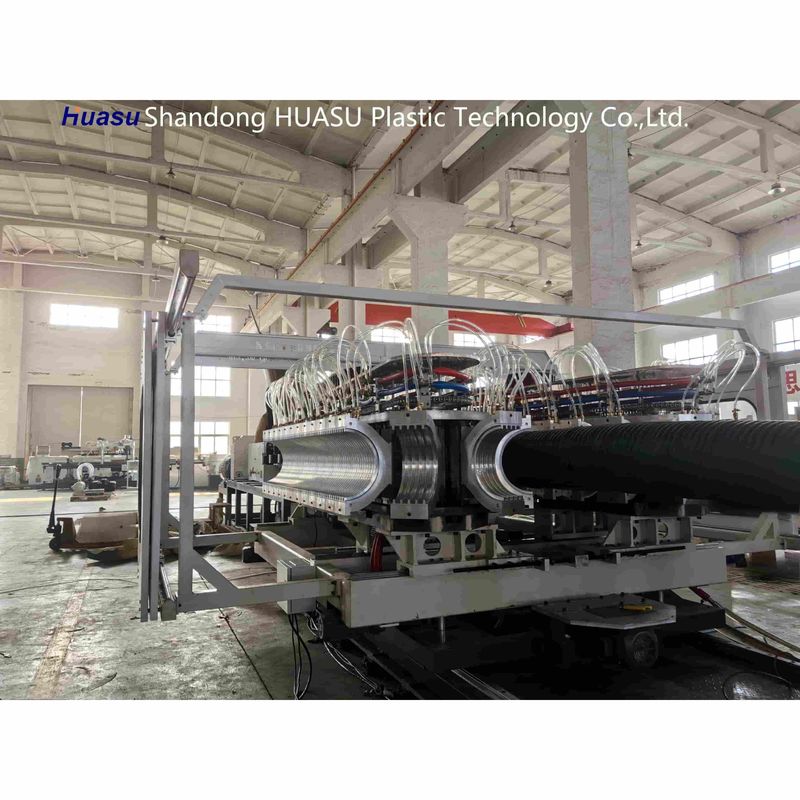 Yüksek Çıkışlı 500-2000Kg/S Oluklu Boru Makinesi, 32-1600mm Boru Çapı ve Siemens PLC Teknolojisi