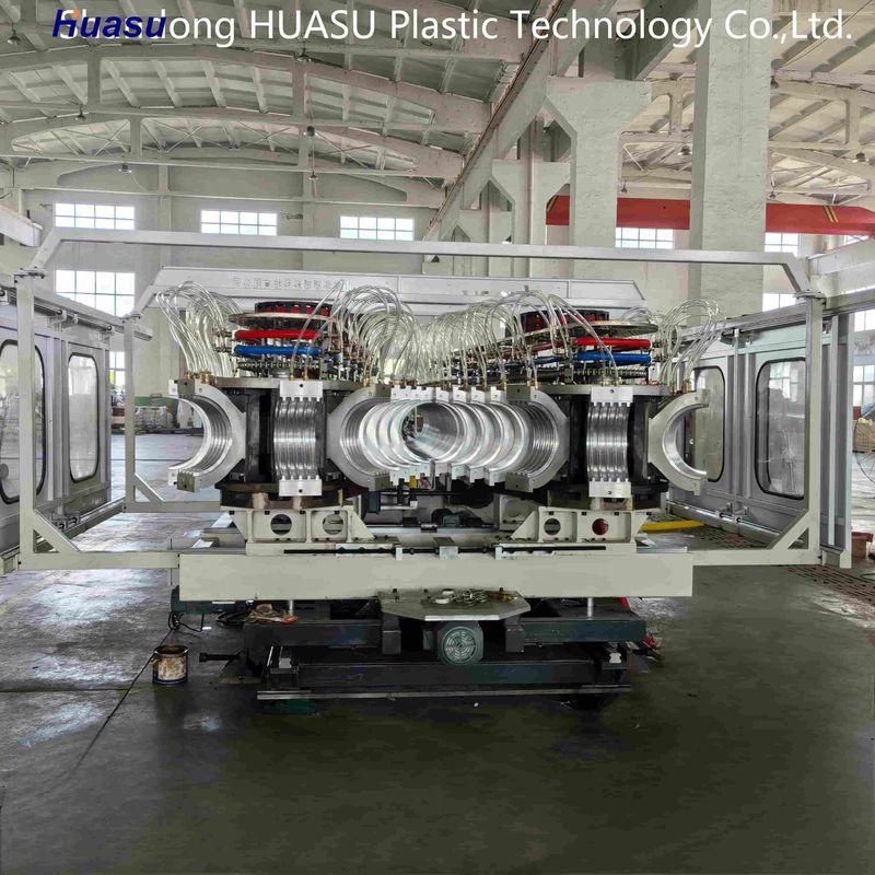 500-2000Kg/H çıkışı ve Siemens PLC sistemi ile özelleştirilebilir Çift Duvarlı Dalgalanmış Boru Ekstrüzyon Makinesi