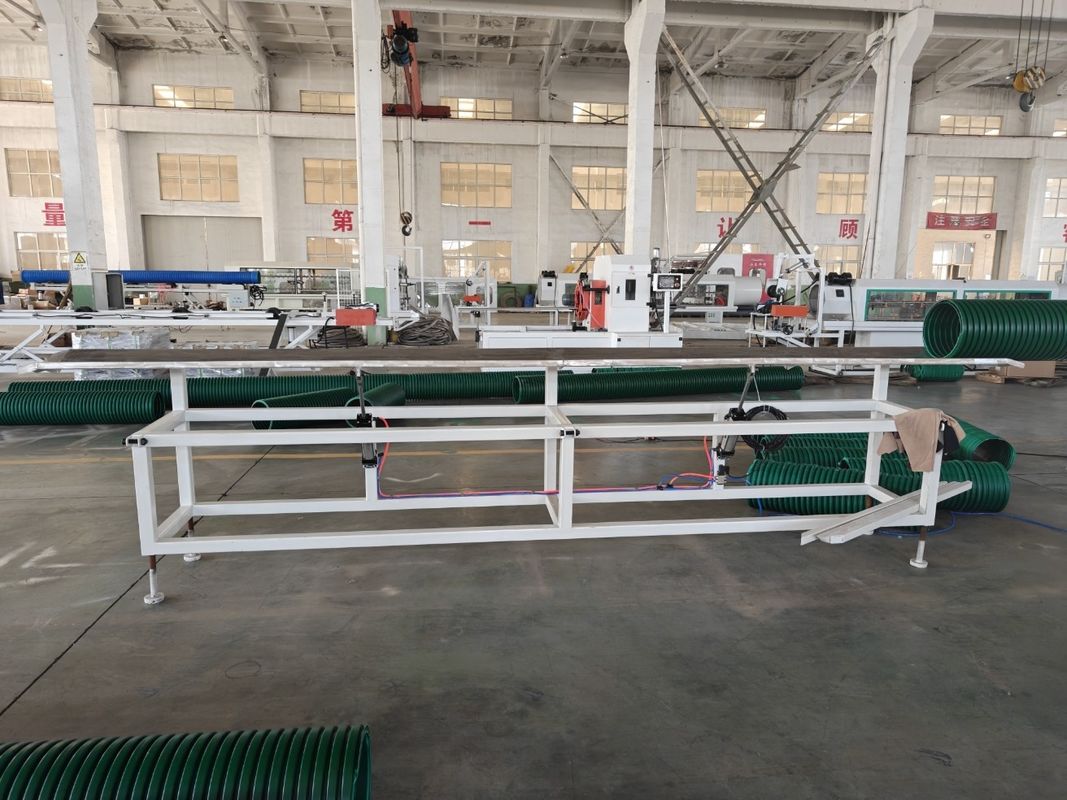Konik Çift Makara Ekstrüzer PVC Plastik Borular için Çift Duvarlı Dalgalanmış Tüp Ekstrüzyon Makinesi
