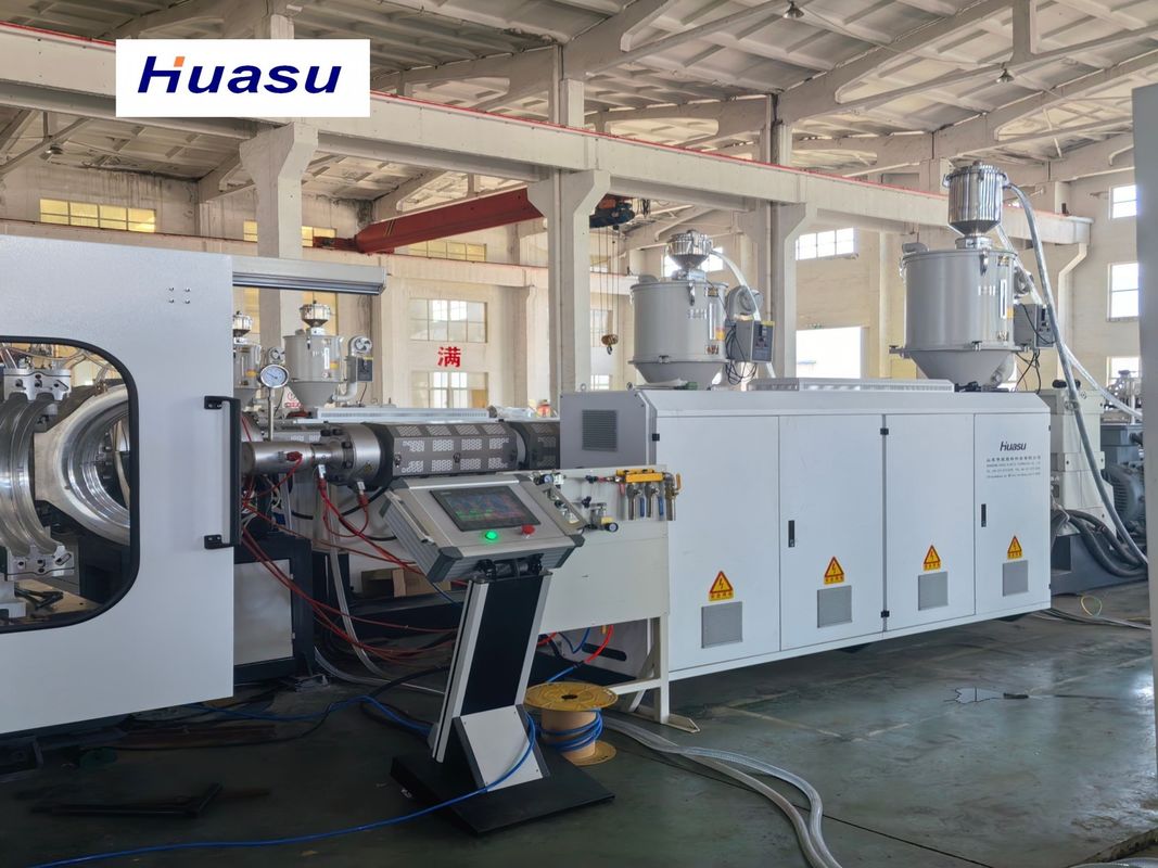 PLC Kontrol Sistemli ve Su Soğutmalı Çift Duvarlı Oluklu Boru Ekstrüzyon Hattı, 1600mm Maksimum Boru Çapı İçin