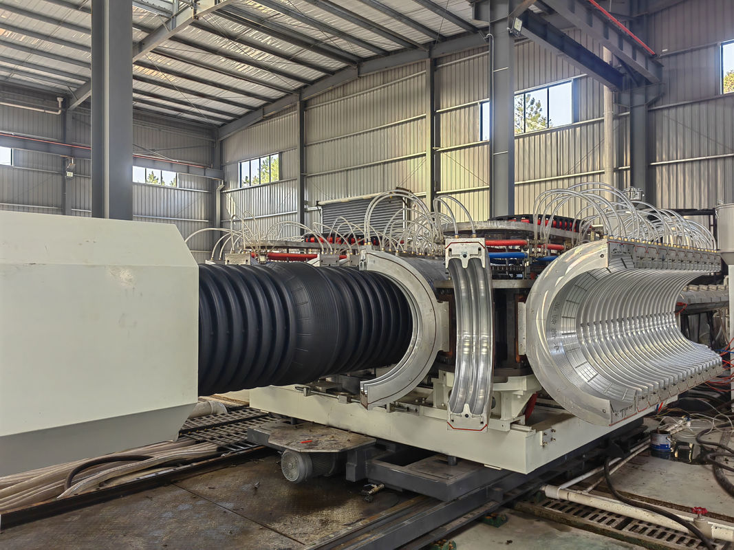 Polyethene Tek veya Çift Duvarlı Dalgalanmış Boru Üretim hattı