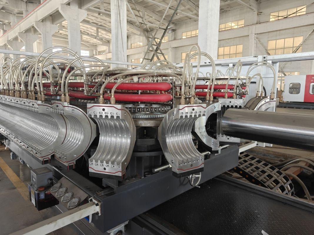 Tek Katlı Çift Duvarlı Oluklu Boru İmal Makinesi Ekstrüzyon Hattı 20CrMnTi Dişli