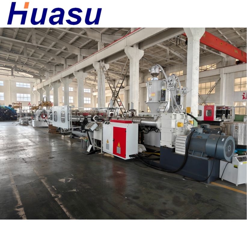 Düzenlenebilir Çift Duvarlı Dalgalanmış Boru HDPE boru makinesi boru çapı aralığı 32mm-1600mm