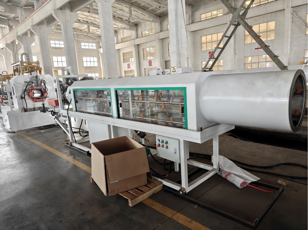 Düzenlenebilir Çift Duvarlı Dalgalanmış Boru HDPE boru makinesi boru çapı aralığı 32mm-1600mm
