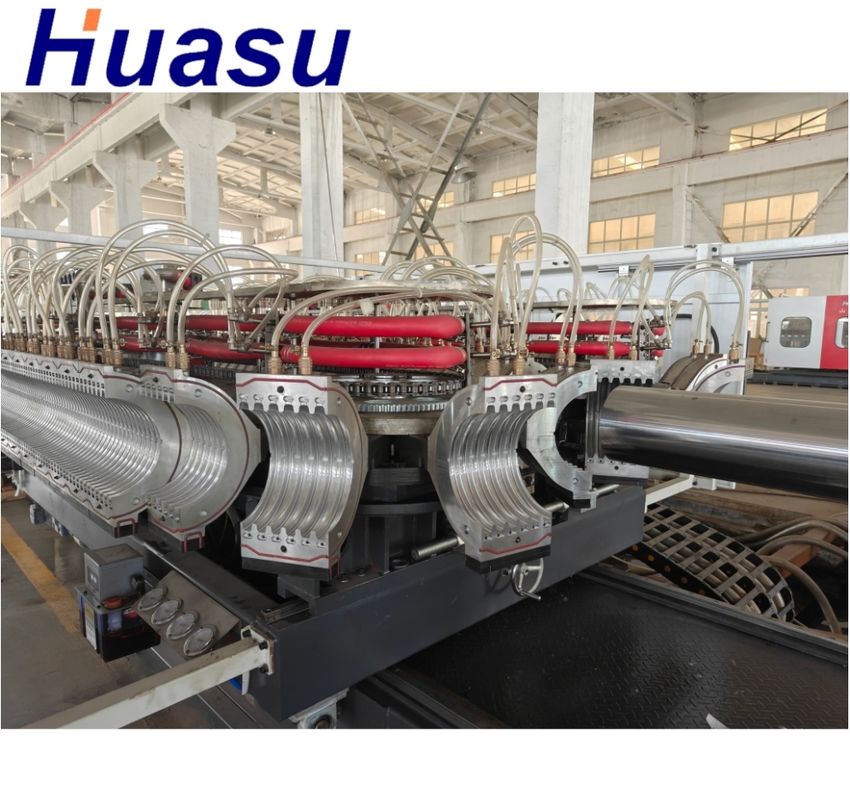 Siemens Contactor Çift Duvarlı Kabuklu Boru Ekstrüzyon Hattı Boru Enlemleri 32mm-1600mm