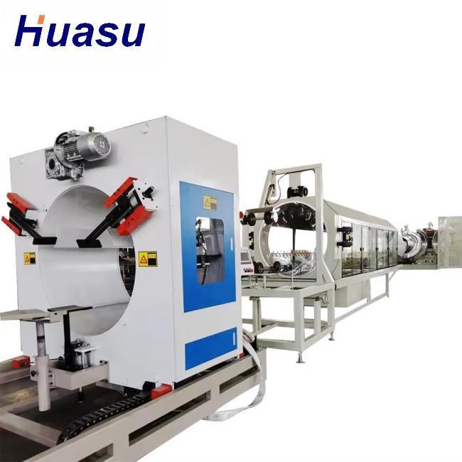 Konik Çift vidalı Ekstrüder DWC boru ekstrüsiyon hattı 32-1600mm boru çapı ve 60-2000kg/h Kapasite için