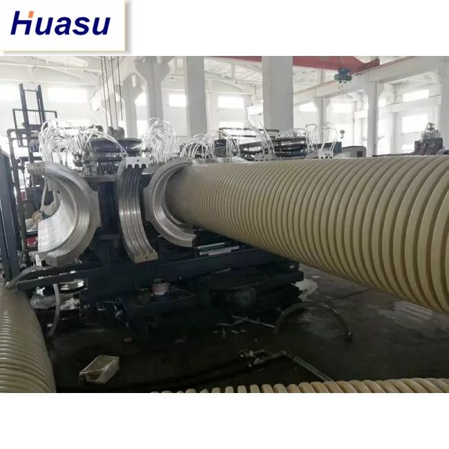 32-1600mm Çift Duvarlı Oluklu Boru Üretim Hattı için PLC Kontrollü DWC Boru Ekstrüzyon Makinesi Enerji Tasarrufu Tasarımı
