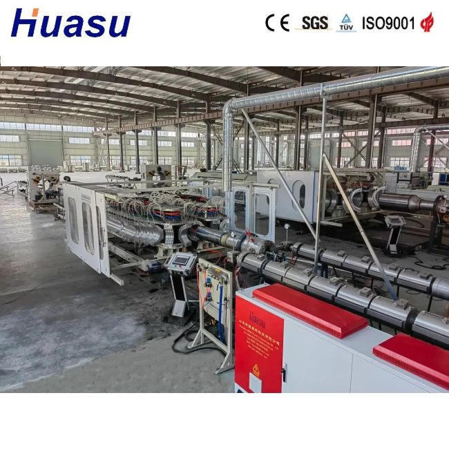 32-1600mm Boru Çapına ve Siemens PLC Teknolojisine Sahip Yüksek Verimli Çift Cidarlı Oluklu Boru Ekstrüzyon Hattı