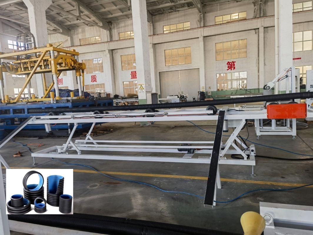 63mm Minimum Çaplı ve Otomatik Beslemeli Çift Duvarlı Oluklu Boru Ekstrüzyon Hattı