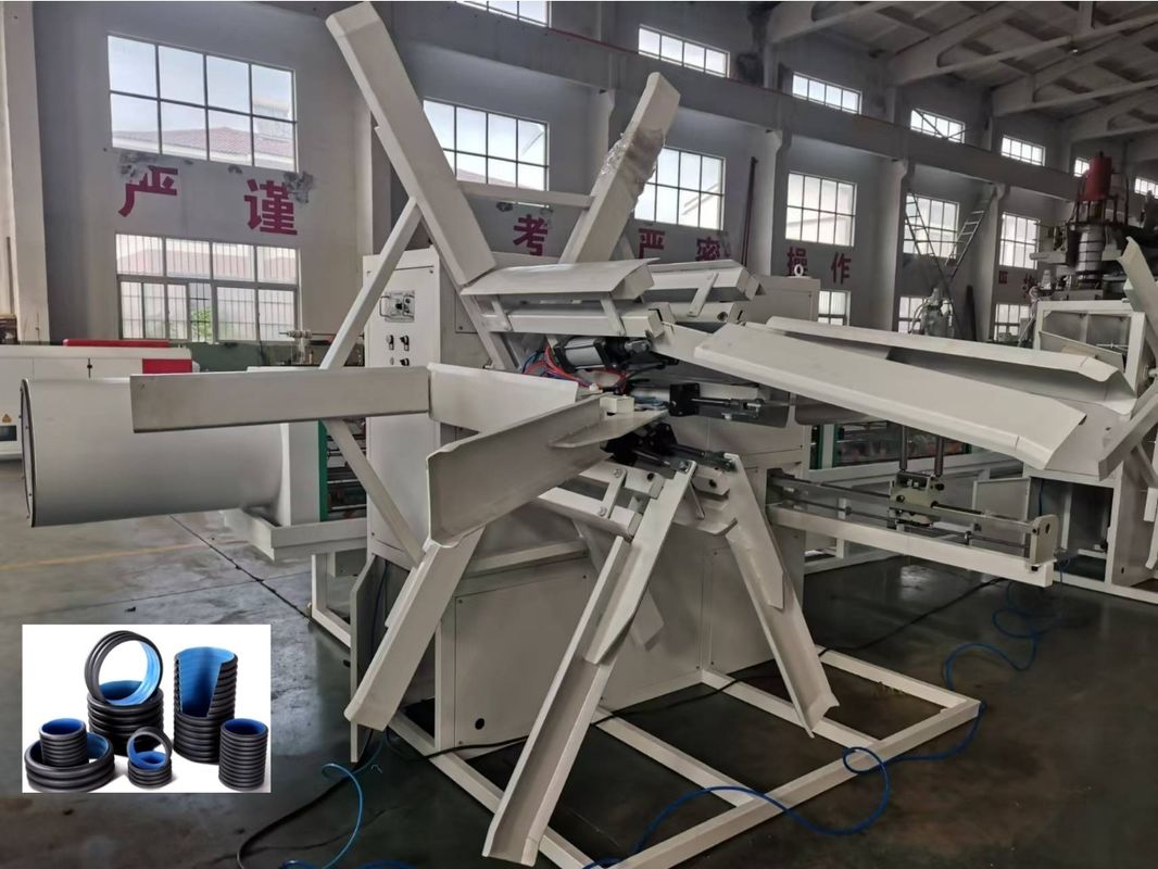 WEG AC Motor Çift Duvarlı Oluklu Boru Ekstrüzyon Hattı 63mm Minimum Çap