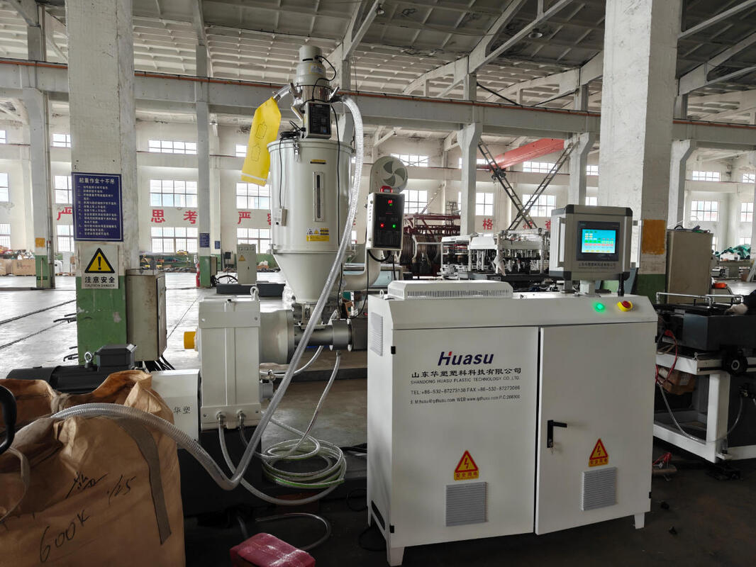 PLC Kontrol Sistemli ve Schneider/Siemens Elektrik Bileşenli Tek Duvarlı Oluklu Boru Ekstrüzyon Hattı, Kovan Nitrürleme Derinliği 0.4 ila 0.7 Mm