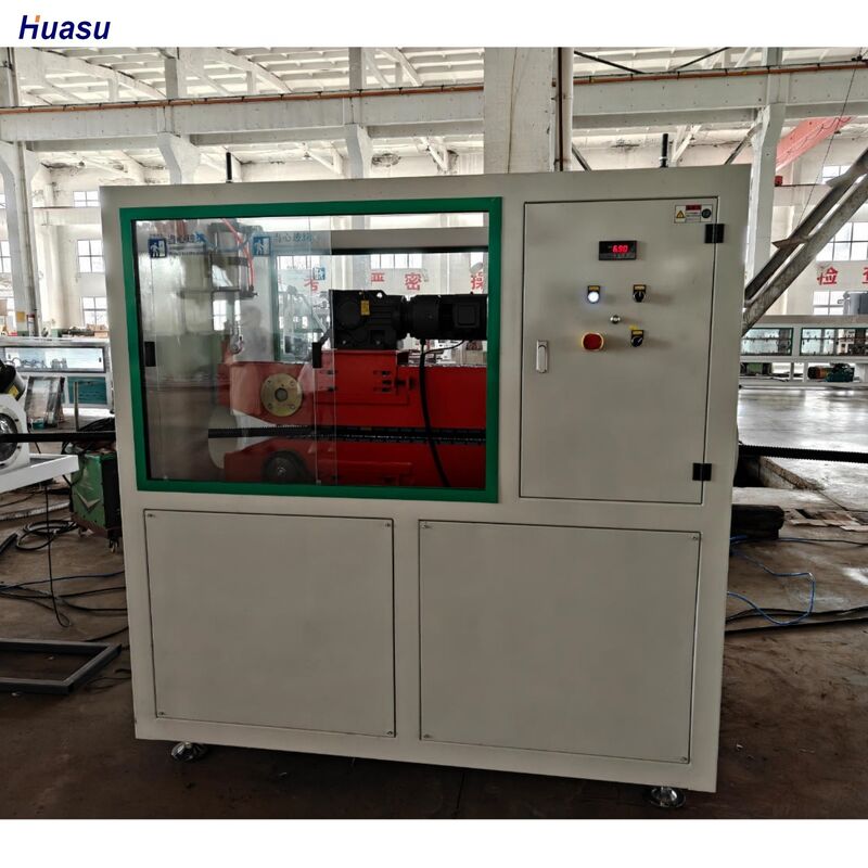 Tek duvarlı 110 mm maksimum boru boyutu, su soğutma sistemi ve Siemens Motor ile yüksek hızlı üretim için tek duvarlı dalgalanmış boru çıkartma hattı