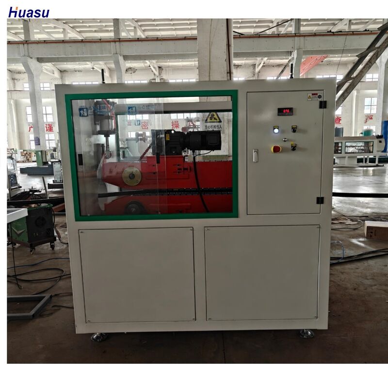 PE Plastik İşleme için 38CrMoAlA Namlu Malzemeli Su Soğutma Sistemi Tek Duvarlı Oluklu Boru Ekstrüzyon Hattı