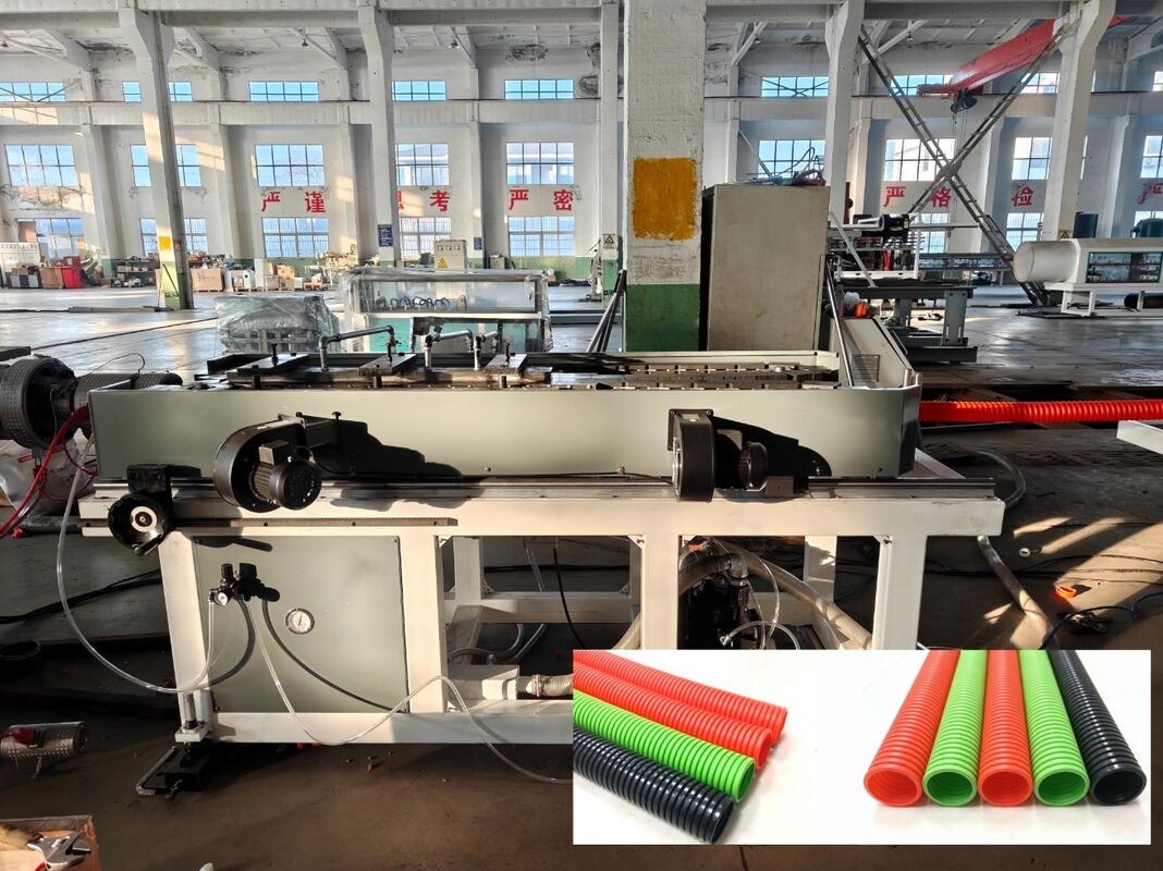 Siemens Motorlu Tek Duvarlı Dalgalanmış Boru Ekstrüzyon Hattı, Derin vida kanal yapısı ve elektrikli ısıtma