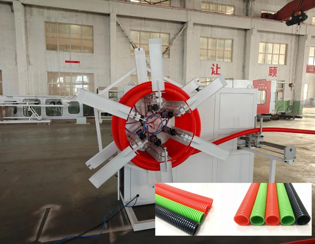 Siemens Motorlu Tek Duvarlı Dalgalanmış Boru Ekstrüzyon Hattı, Derin vida kanal yapısı ve elektrikli ısıtma