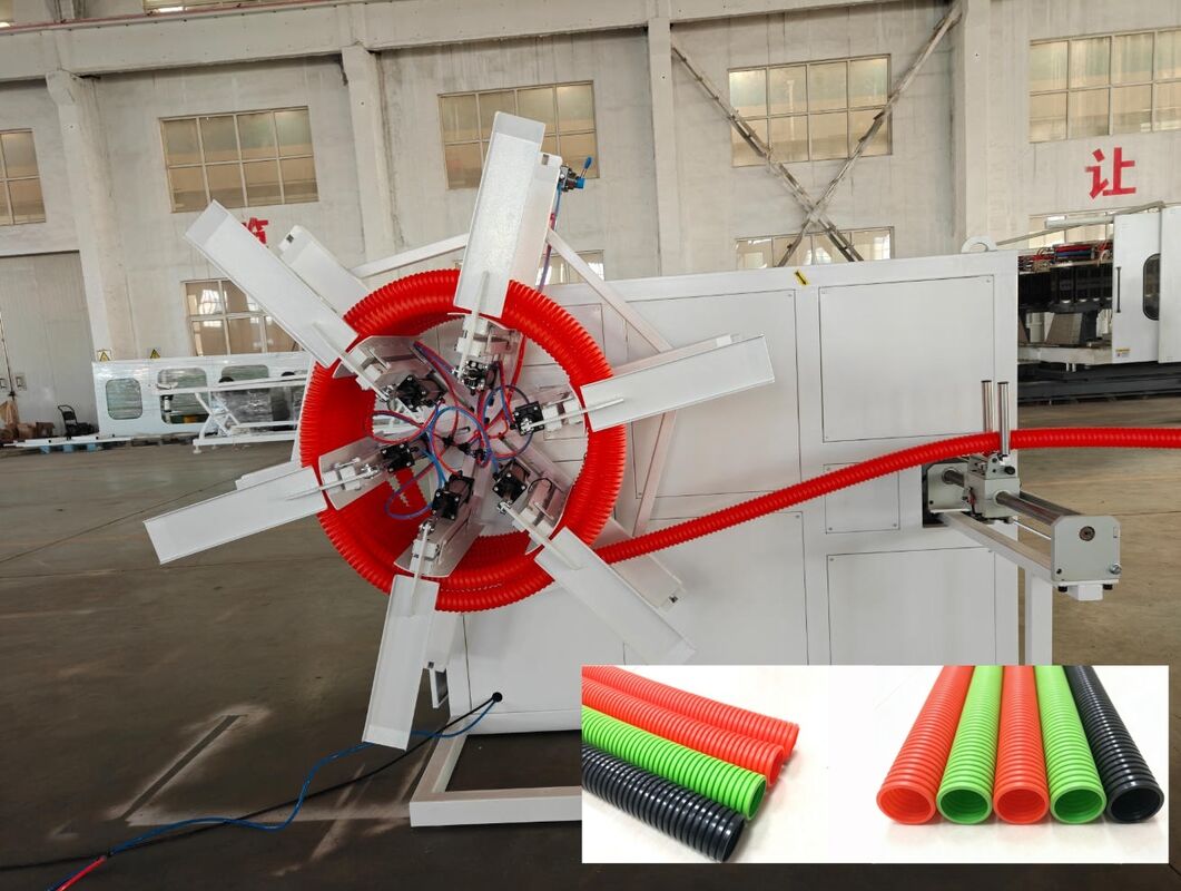 38CrMoAlA Namlu Malzemeli ve PLC Uzaktan Kumandalı Siemens Schneider Ana Elektrik Donanımlı Tek Cidarlı Oluklu Boru Ekstrüzyon Hattı