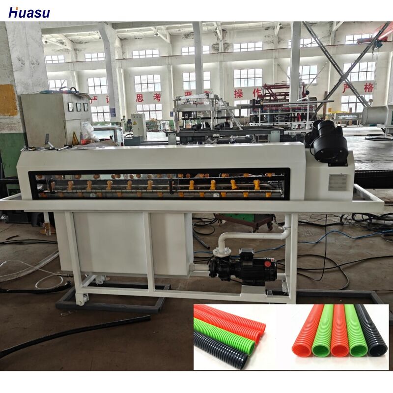 38CrMoAlA Namlu Malzemeli ve PLC Uzaktan Kumandalı Siemens Schneider Ana Elektrik Donanımlı Tek Cidarlı Oluklu Boru Ekstrüzyon Hattı