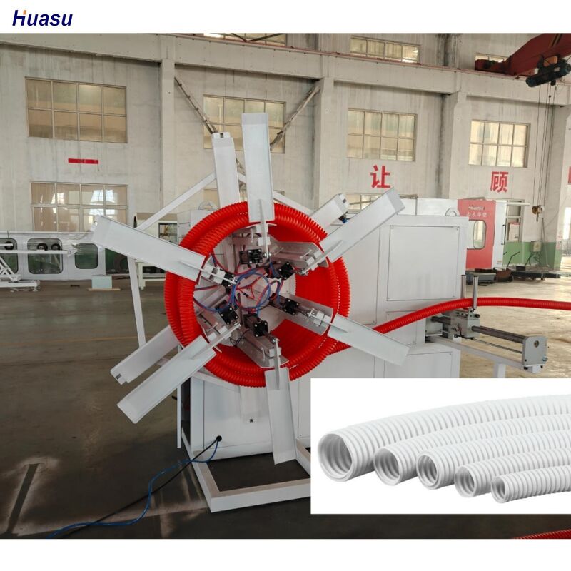 Siemens İnverter ve Döner Kalıp Tipi Oluklu Mukavva Makinesi ile Bilgisayarlı Tek Cidarlı Oluklu Boru Ekstrüzyon Hattı