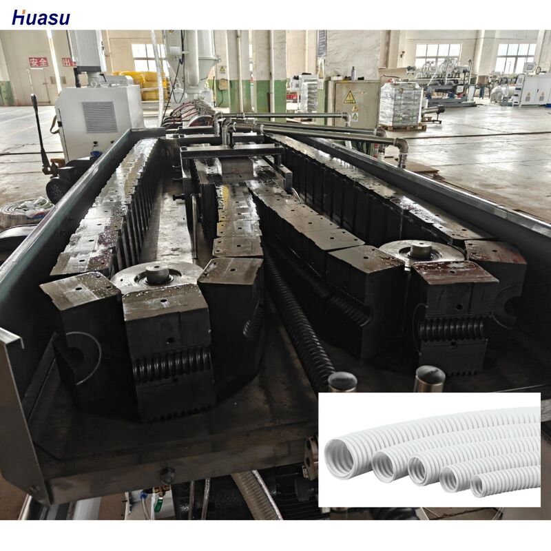 Siemens İnverter ve Döner Kalıp Tipi Oluklu Mukavva Makinesi ile Bilgisayarlı Tek Cidarlı Oluklu Boru Ekstrüzyon Hattı