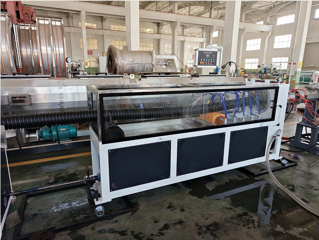 Yarı Otomatikten Tam Otomatiğe İş Akışı Yönetimi Seçenekleri Sunan Tozsuz Kesim Spiral Boru Ekstrüzyon Hattı