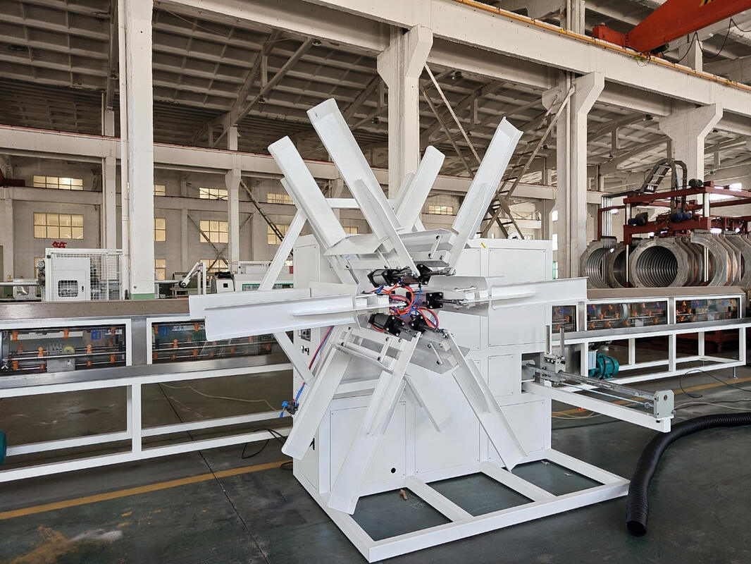 Tek duvarlı boru tipi Spiral boru ekstrüzyon hattı Yarım otomatik Tam otomatik seçenekler Örnek veya çizimle boru şekli