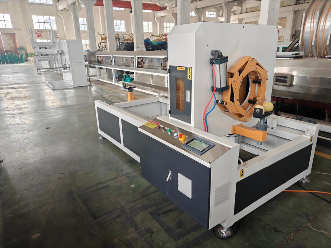 Tek duvarlı boru tipi Spiral boru ekstrüzyon hattı Yarım otomatik Tam otomatik seçenekler Örnek veya çizimle boru şekli