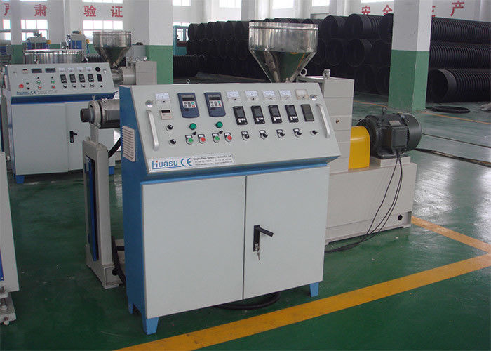 PVC/PE/PP Tek Duvar Oluklu Boru Ekstrüzyon Hattı Oluklu Boru Tüp / Hortum