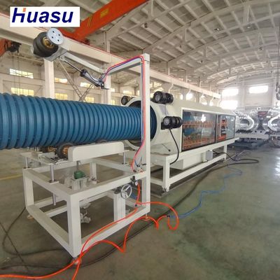 Horizontal Corrugator Type Double Wall Corrugated Pipe Extrusion Line with 60-2000kg/h Capacity and Water Cooling Tank Cooling