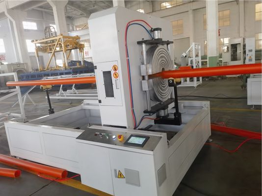 Siemens Electric Parts HDPE Solid Wall Pipe Extrusion Machine For Precise Production