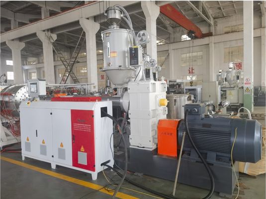 Siemens Electric Parts HDPE Solid Wall Pipe Extrusion Machine For Precise Production